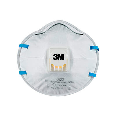 Pack 3 mascarilla vapores orgánicos FFP2 3M 8822