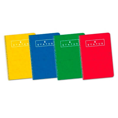 Cuaderno A5 espiral C4 Enri Status tapa dura