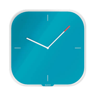 Reloj pared cristal Leitz Cosy Azul