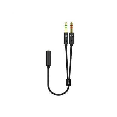 Adaptador Aisens Jack 3.5H 2x Jack 3.5M