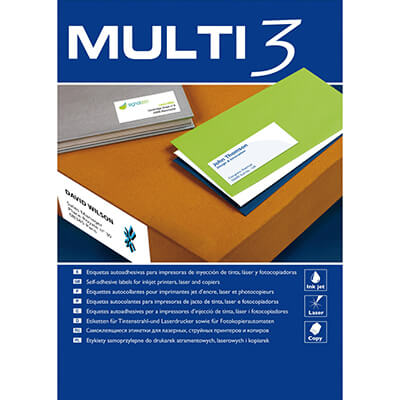 Caixa etiquetes Multi3 70x37 500f