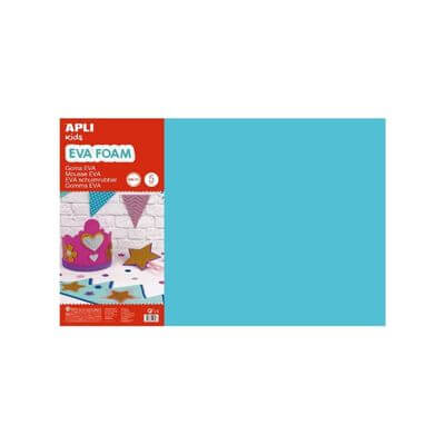 Goma Eva 600x400mm azul claro (pack 5u)