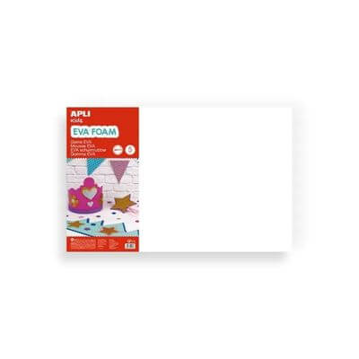 Goma Eva 600x400mm blanc (pack 5u)
