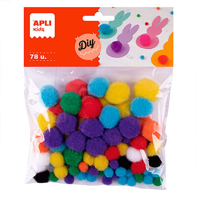 Bolsa 78 Pompones Apli -surtidos