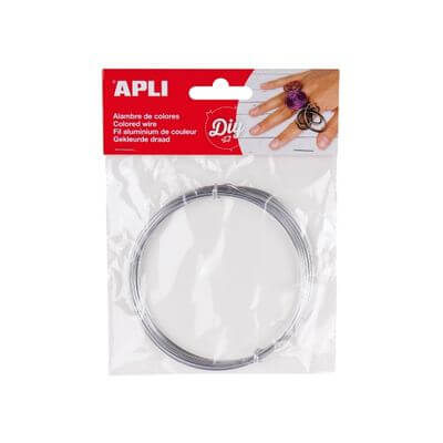 Alambre plata Apli 1,5 mm x 5 m