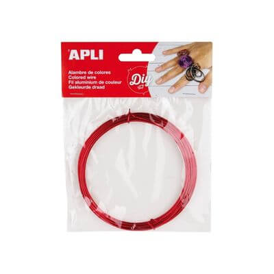 Alambre rojo Apli 1,5 mm x 5 m