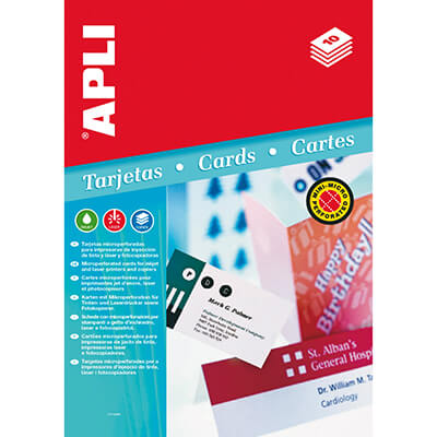 Paquete tarjetas convención 90x55 200g