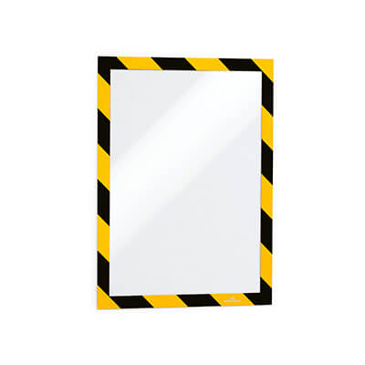 Marc informatiu Duraframe Security A4 ne/groc (2u)