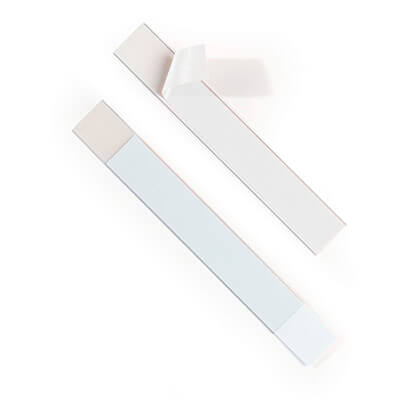 Pack 5 tiras autoadhes. Labelfix 200x40mm transp.