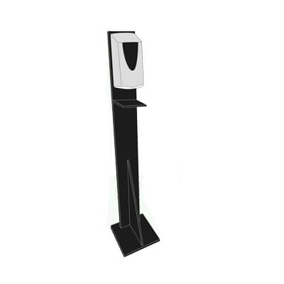 Peanya dosificador gel hidroalcohòlic H50 negre