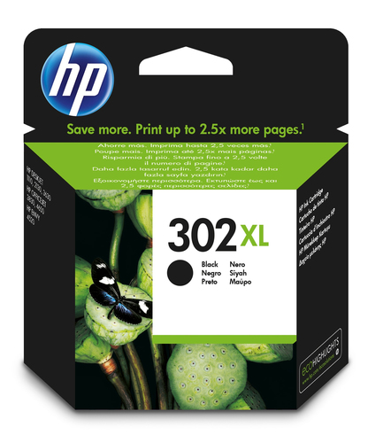 Cartucho de tinta original HP 302XL negro