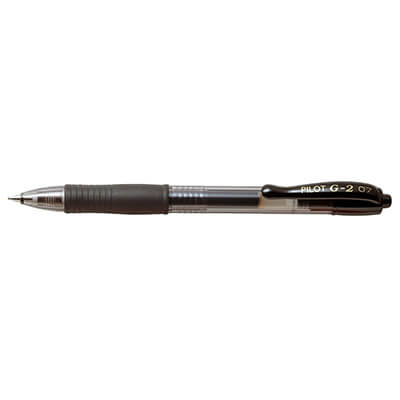 Bolígrafo Pilot G2 retráctil tinta de gel negro