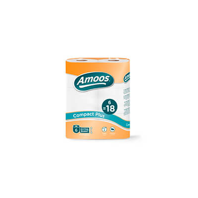 Papel higiénico Amoos Compact Plus