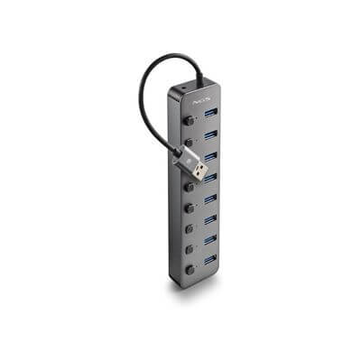 Hub USB NGS 8 ports USB 3.0 Gris