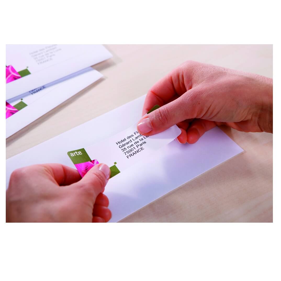 Etiquetes Avery A4 ink-jet 99.1x34 blanques