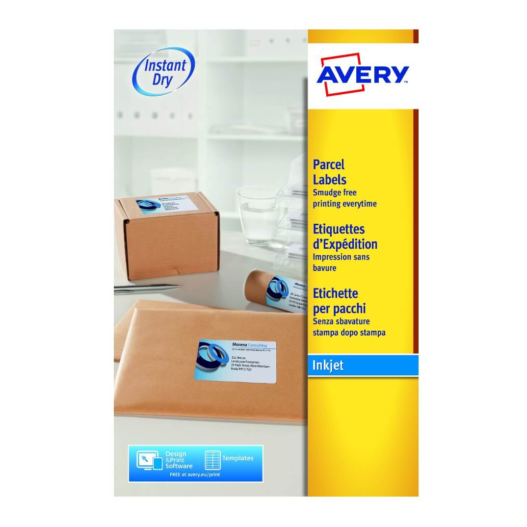 Etiquetes Avery A4 ink-jet 199,6x143,5 blanques