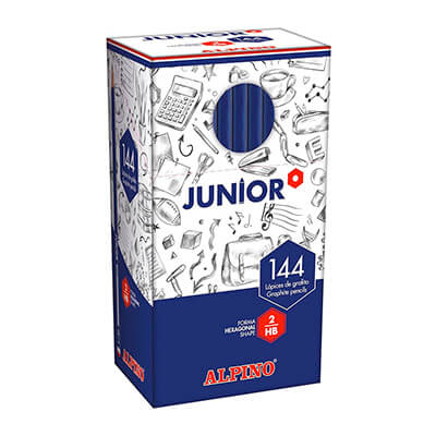Caja 144 lápices Alpino Junior HB
