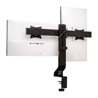 Braç per a monitor Space Saving Dual Negre