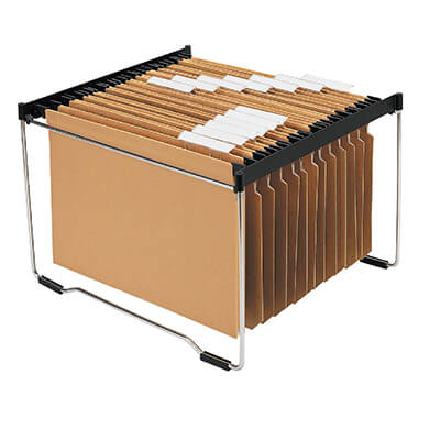 Bastidor cromado para 30 carpetas cajón