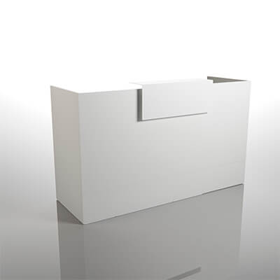 Mostrador blanco 1200x619 mm
