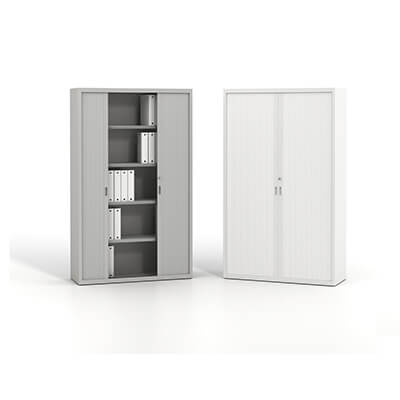 Armari metàl·lic persiana 145x100x45 gris o blanc