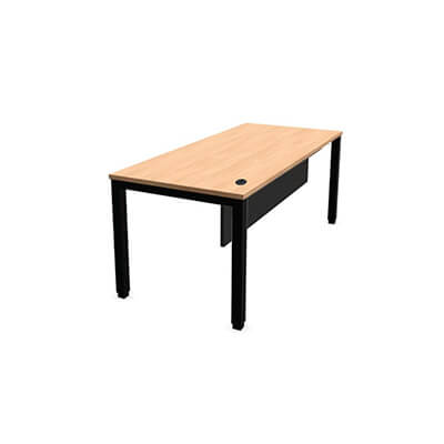 Mesa TEMPO 180cm color roble estructura en negro
