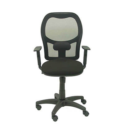 Silla RAC malla negra con brazos regulables