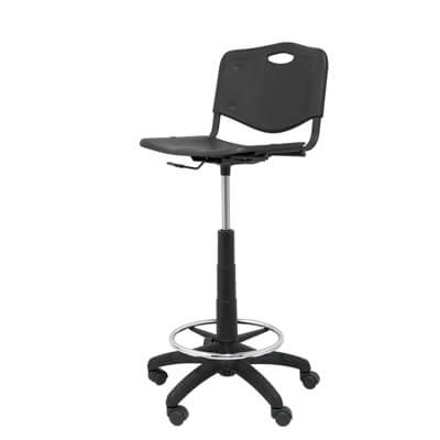 Taburete ROBLEDO en PVC negro