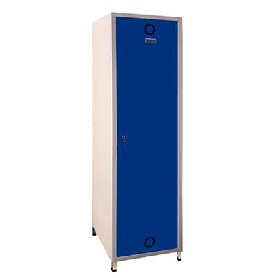 Taquillla metálica MONOBLOK 190x50 puerta azul