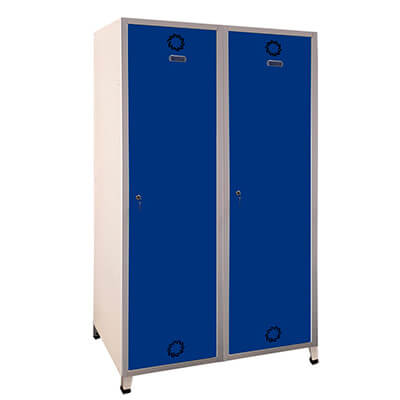 Taquillla met. doble MONOBLOK 180x50 porta blava