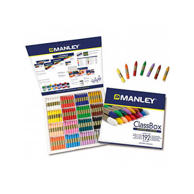 Caja 192 ceras Manley (16 colores surtidos)