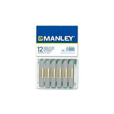 Caja 12 ceras Manley gris