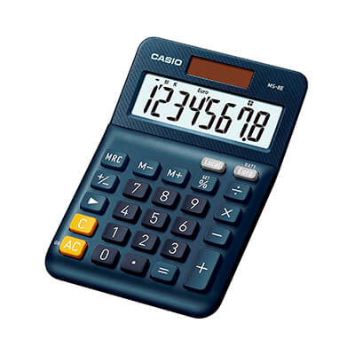 Calculadora Casio d'escriptori MS 8 dígits MS-8E