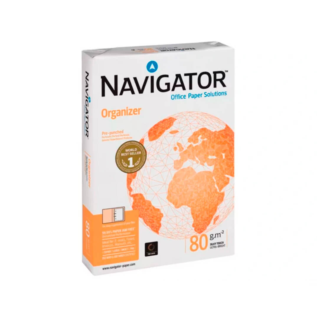 Paquet paper Navigator A4 2 forats 80g 500h