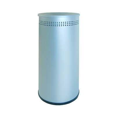Papelera acero pintado plata 39 litros