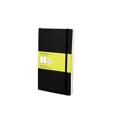 Cuaderno Moleskine QP618 grande tapa blanda L lisa