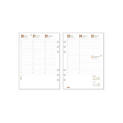 Recanvi agenda Open 1000 S/V Català