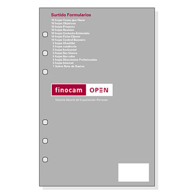 Recanvi agenda Open 500 formularis