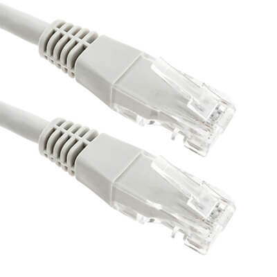 Cable red ethernet LAN UTP RJ45 de Cat 6 gris 2m