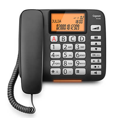 Telèfon de sobretaula Gigaset DL580 negre