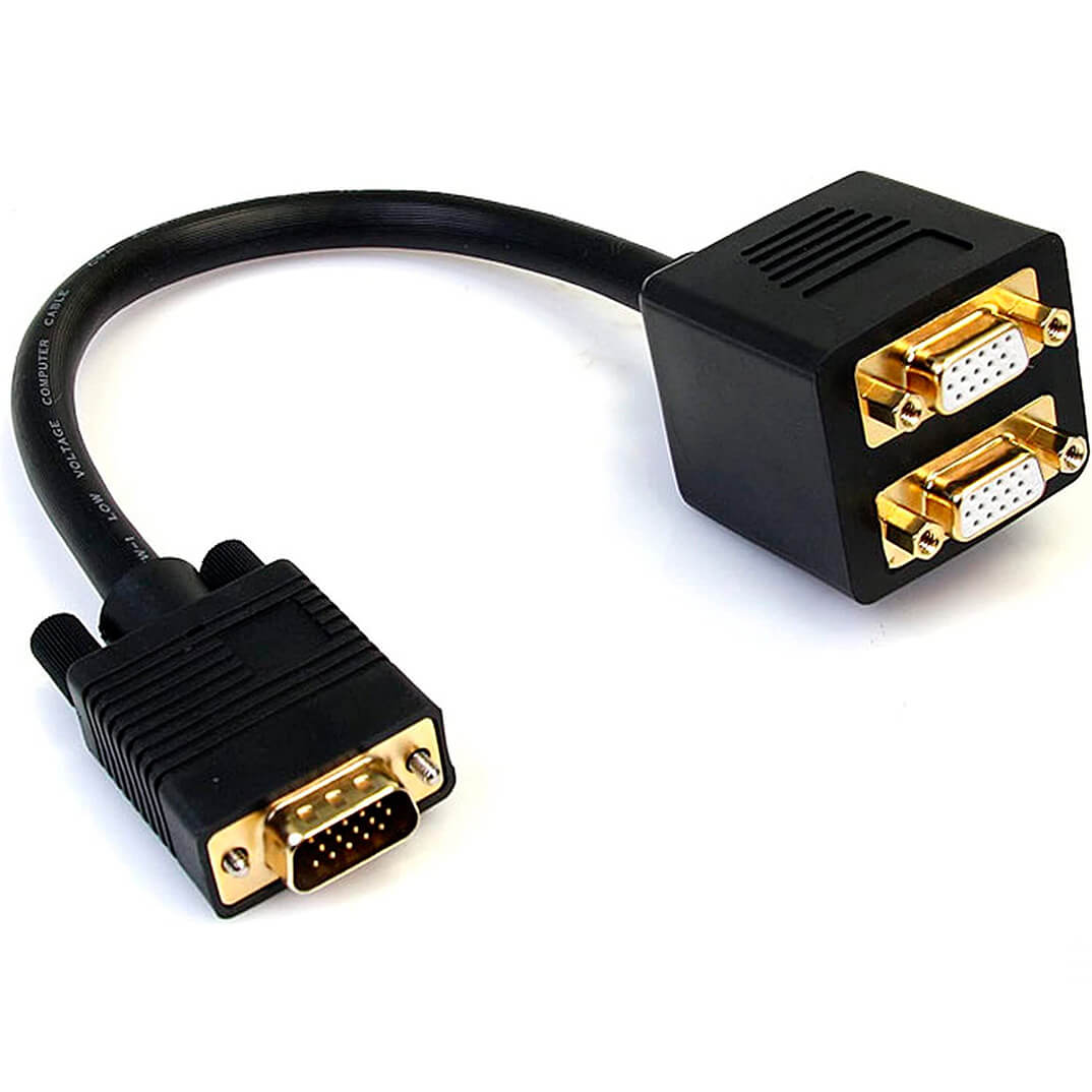 Cable de 30 cm Duplicador Divisor de Vídeo VGA