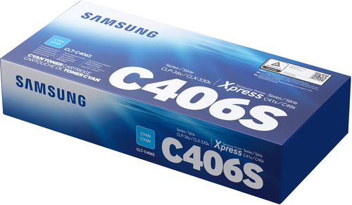 Cartutx de tóner Samsung CLT-C406S cian