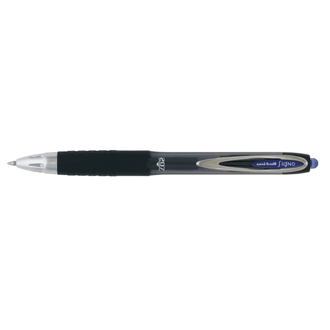 Rollerball tinta gel Uni 207 azul pulsador
