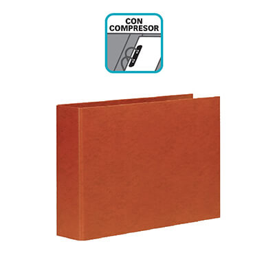 Carpeta cartró cuir Foli apaïsat 2a 25mm