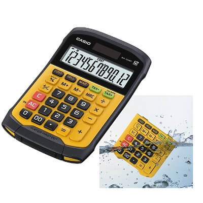 Calculadora Casio a prueba de agua y polvo