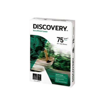 Caja papel Discovery A4 75g 2500 hojas