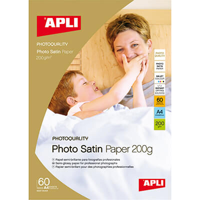 Paquet paper A4 inkjet glossy 200g 60 fulls